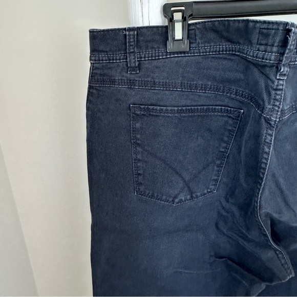 Brax Men’s Cooper Regular Fit Micropattern Five Pocket Navy Pants Size 38 - Picture 3 of 13